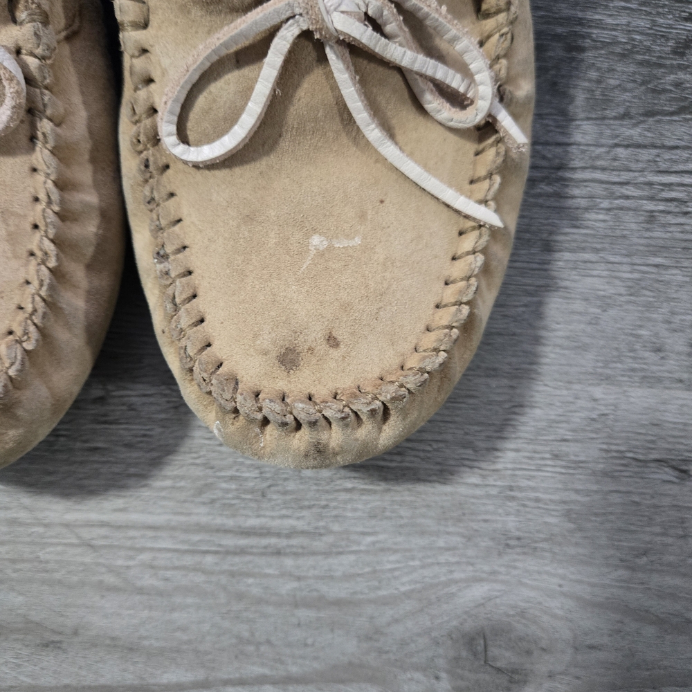 UGG Tan Suede Moccasin Slippers - Picture 4 of 8